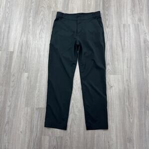Nike Dri-FIT Victory Golf Pants Men 30x30 Black Flat Front Chino Golfing Stretch
